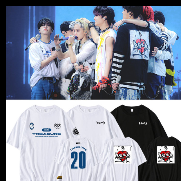 TREASURE 2023 CONCERT 'REBOOT' B.O.M.B T-Shirt