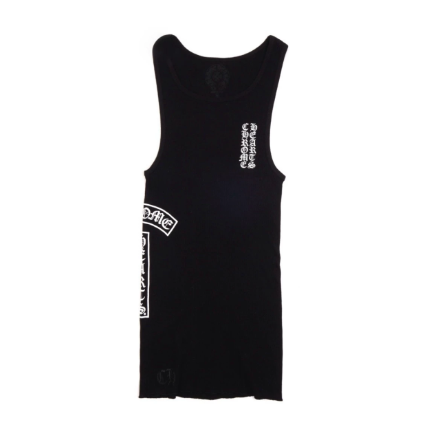 Stray kids Hyunjin Inspired Chrome Hearts Style Black Logo Tank Top-straykids