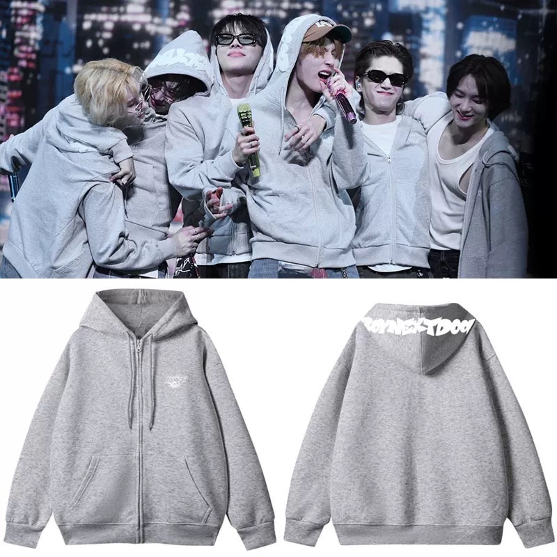 BOYNEXTDOOR 2025 Japan Tour KNOCK ON Merch inspired print Zip-Up Hoodie Jacket 