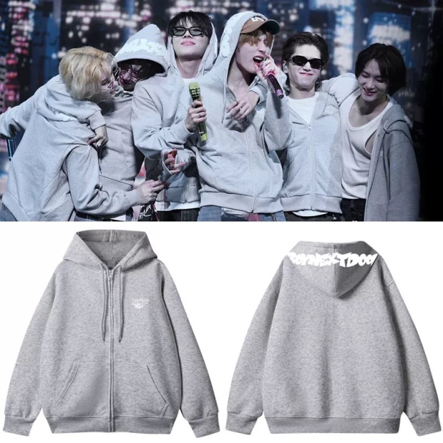 BOYNEXTDOOR 2025 Japan Tour KNOCK ON Merch inspired print Zip-Up Hoodie Jacket 