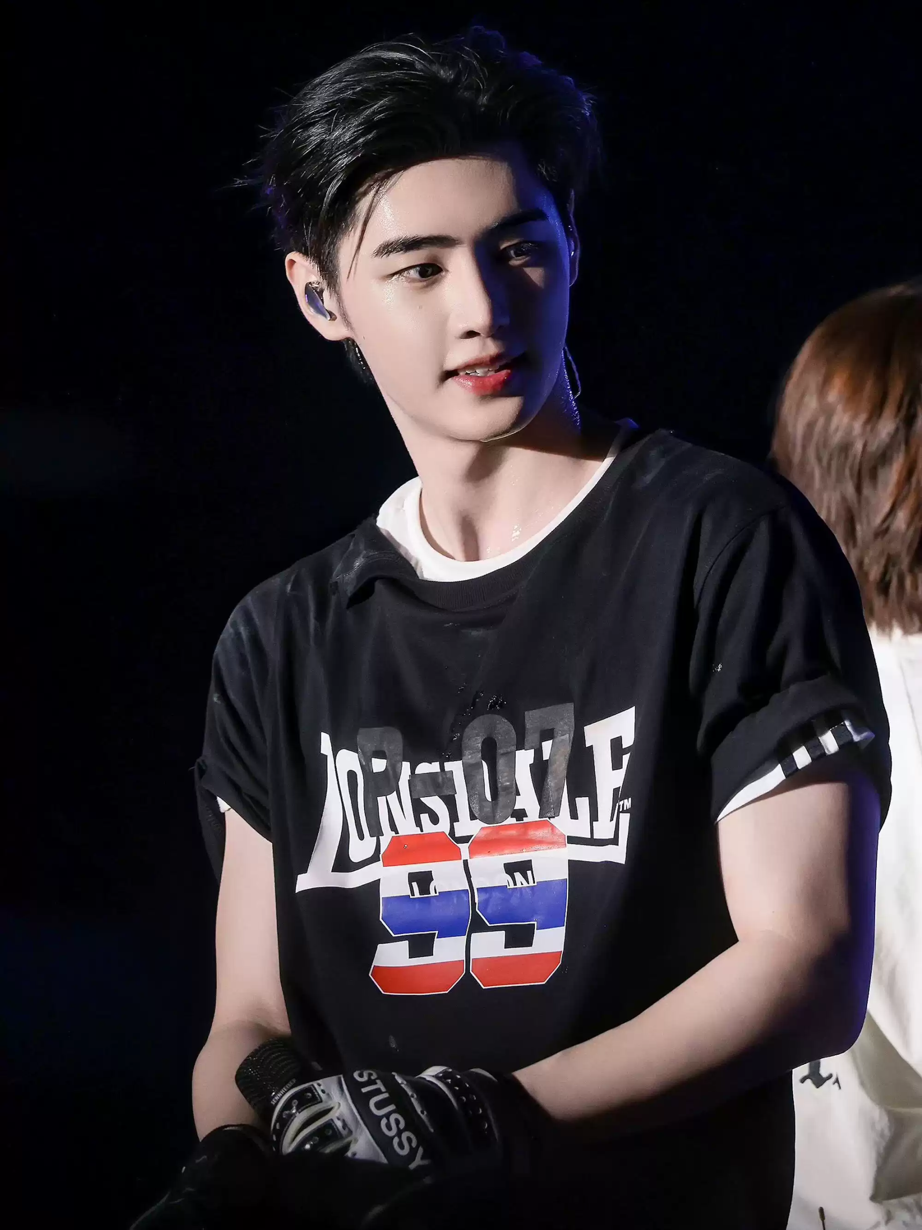 Enhypen Sunghoon Inspired Black Streetwear 99 Graphic T-Shirt