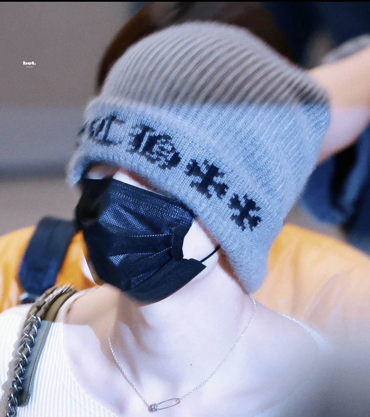 Enhypen NIKI inspired chrome hearts knit beanie hat