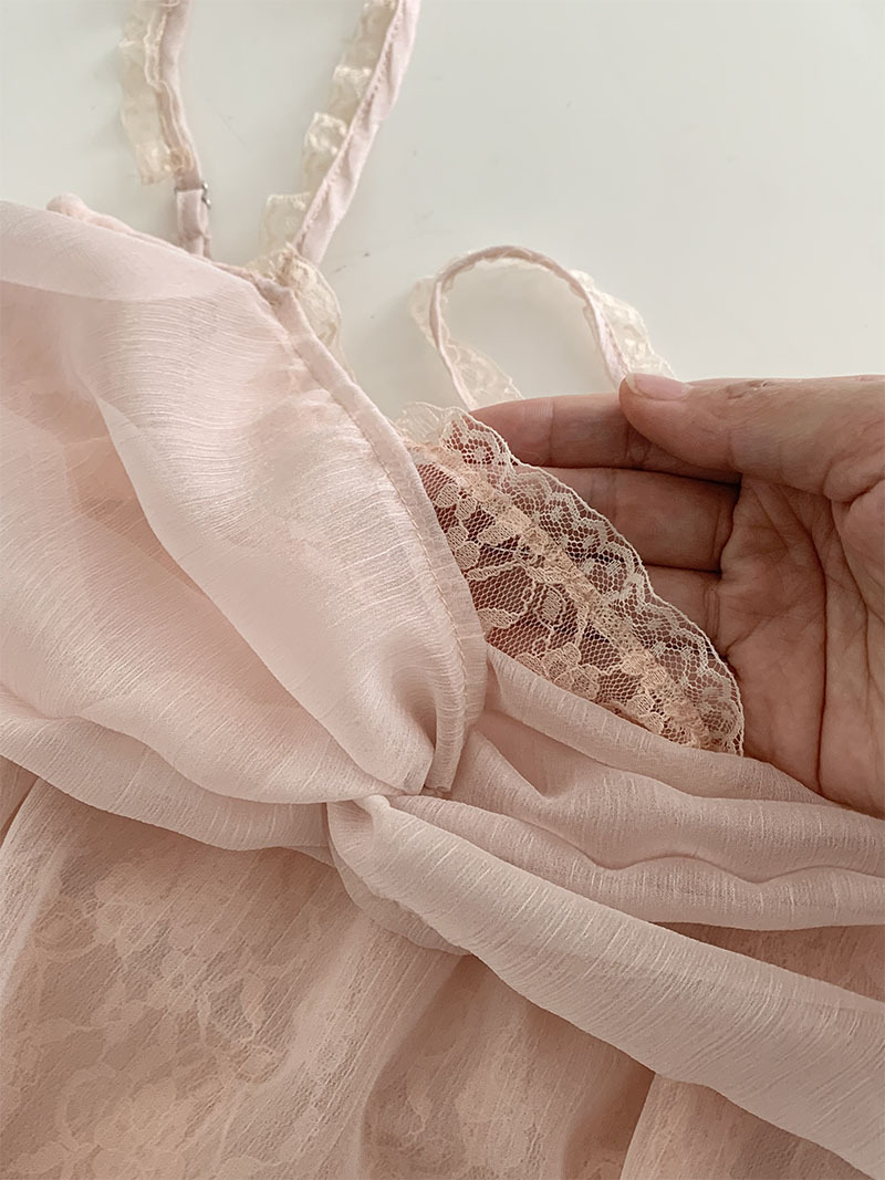 Aespa Karina Inspired Twisted Lace Camisole Top