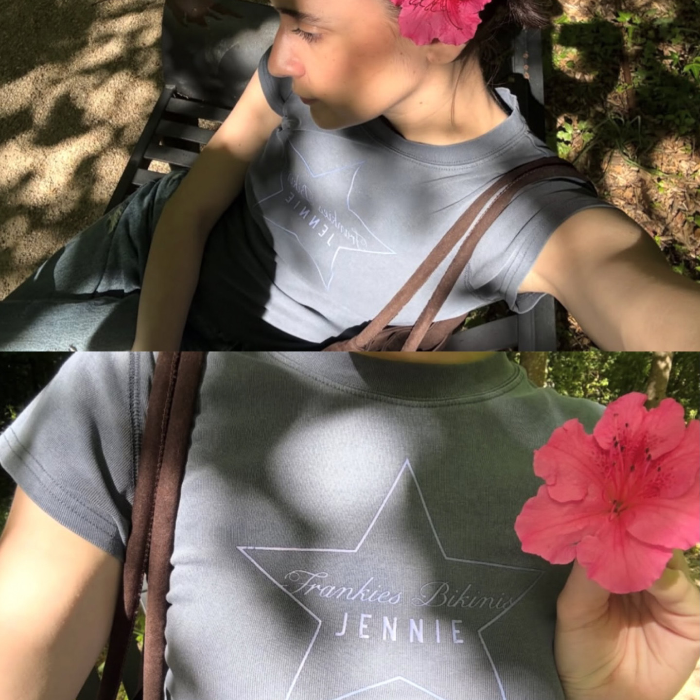 Blackpink Jennie Inspired Frankies Bikinis Star Print Cotton Tee & Short Set