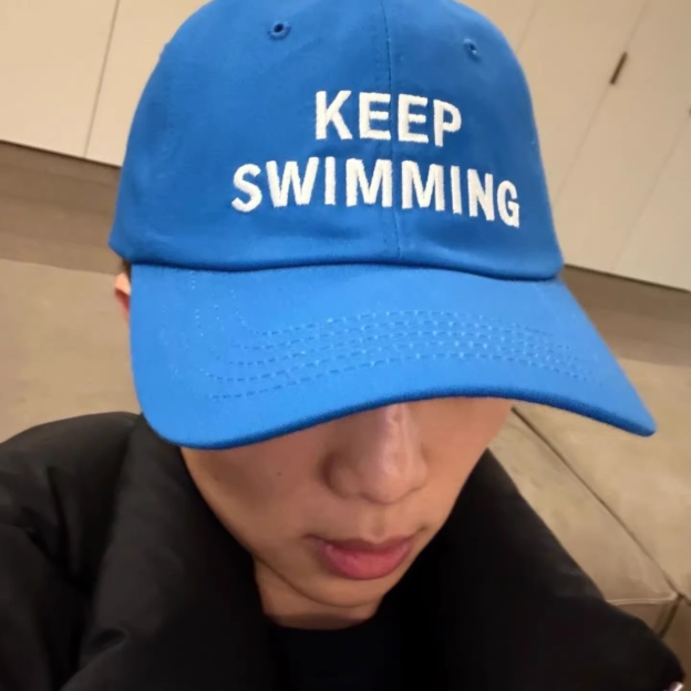 BTS SWIMMING inspired Keep Swimming Baseball Cap Hat