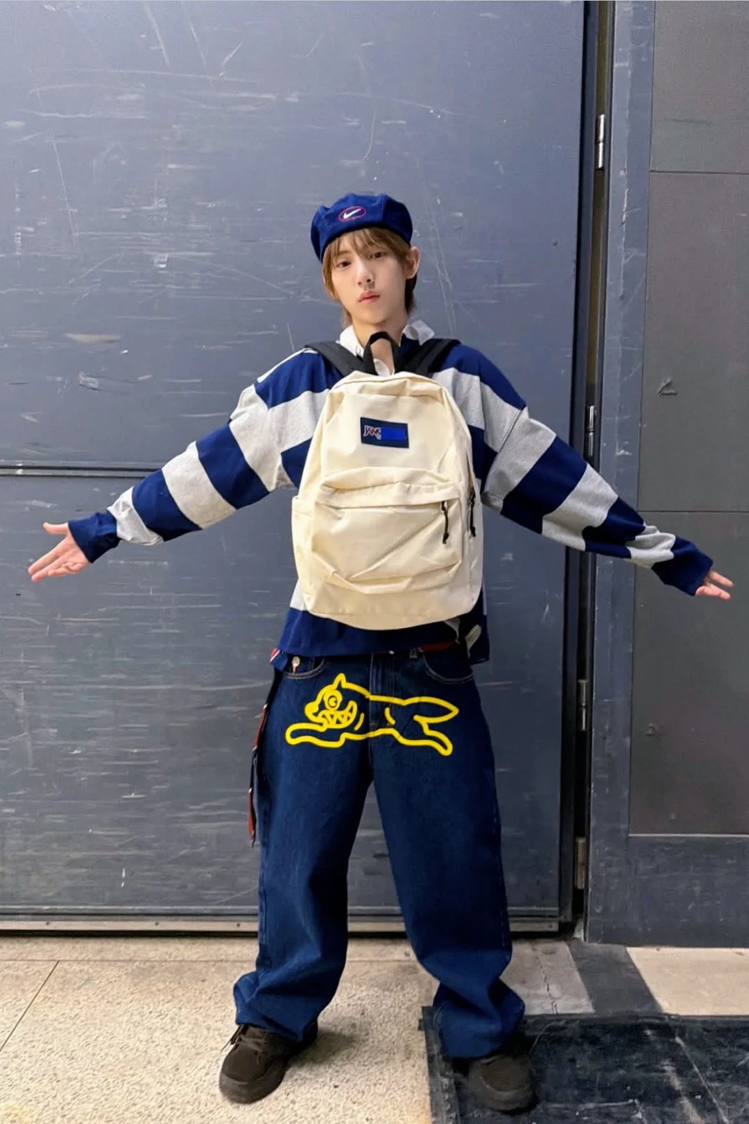 Cortis Juhoon Inspired Beige Backpack