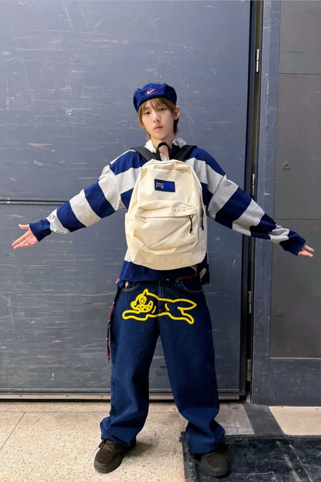 Cortis Juhoon Inspired Beige Backpack