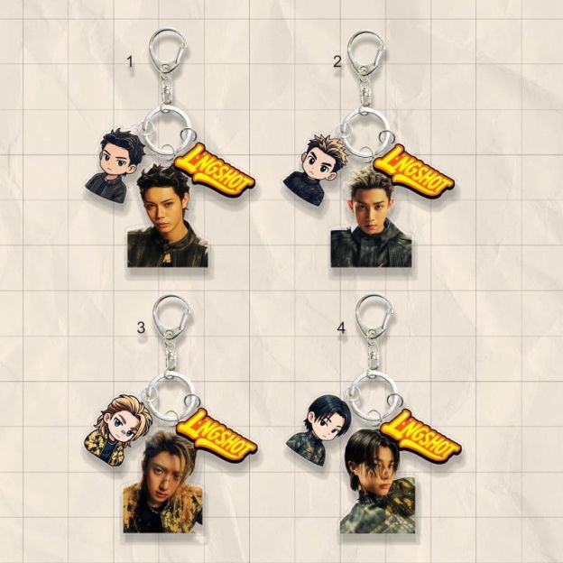 lngshot Acrylic keyring keychain pendant