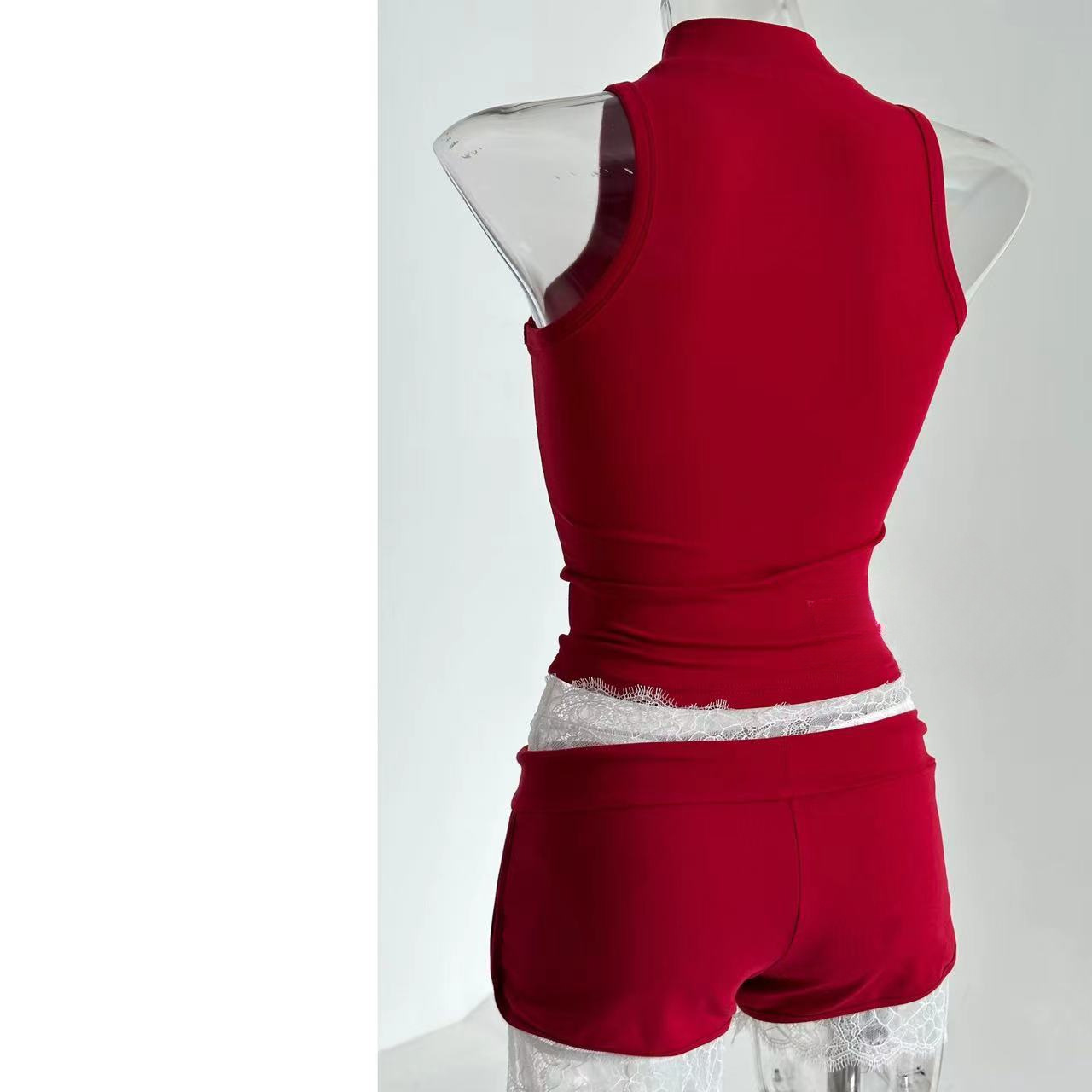 Sleeveless athletic tank and shorts set-Straykids concert outfitidea for STAY