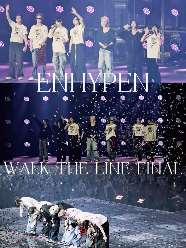 Enhypen World Tour WalkTheLine Final Merch Inspired T-Shirt