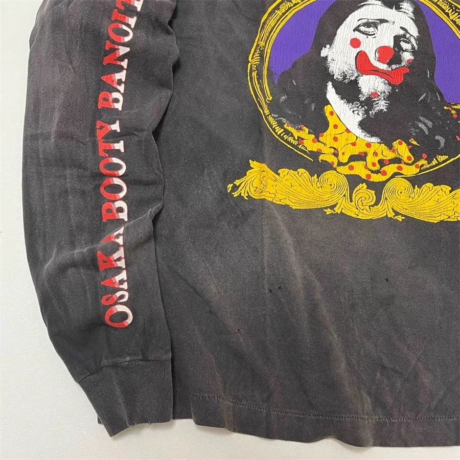 ENHYPEN Niki Inspired Clown Print Distressed Long Sleeve T-Shirt