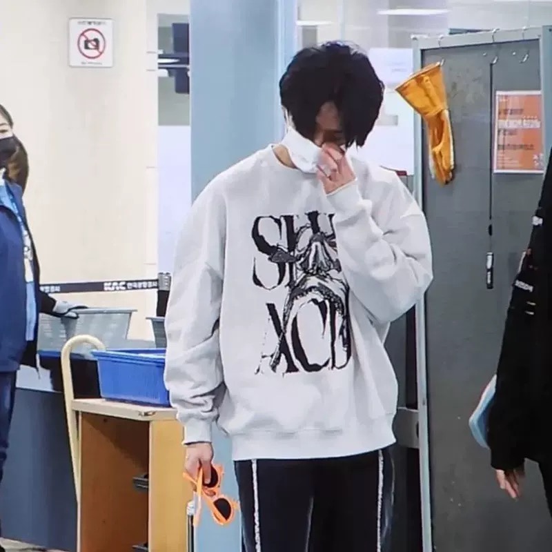 Stray Kids Lee Know & ENHYPEN Sunoo Inspired Graphic Crewneck hoodie
