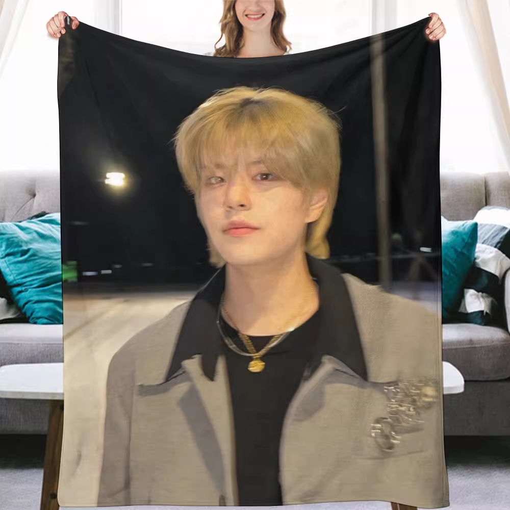 Stray kids Seungmin Fanmade Flanne Blanket - Kpop Concert Fan Blanket-Straykids