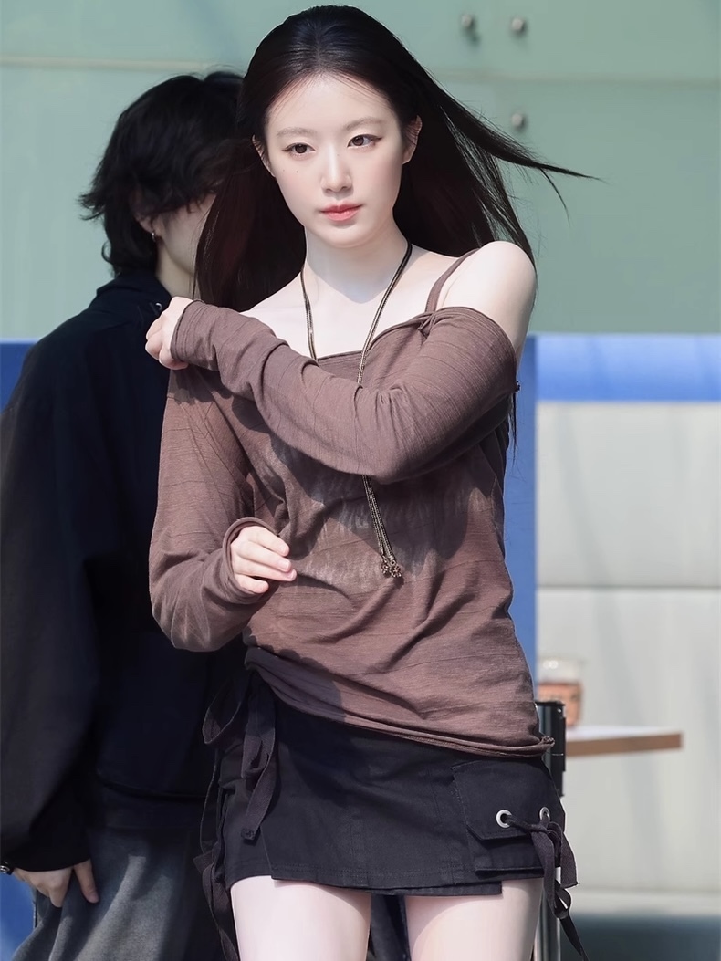 Aespa Karina & Gidle Shuhua Inspired Buckle Cargo Skirt