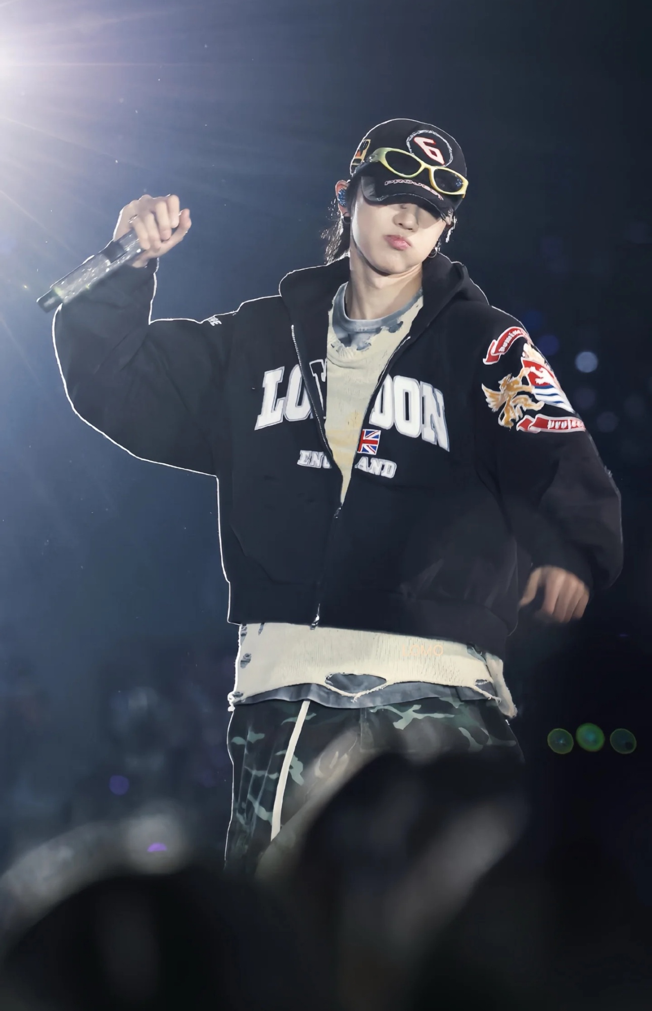 Seventeen Minghao Embroidered inspired Patchwork Hip pop Hoodie-The8