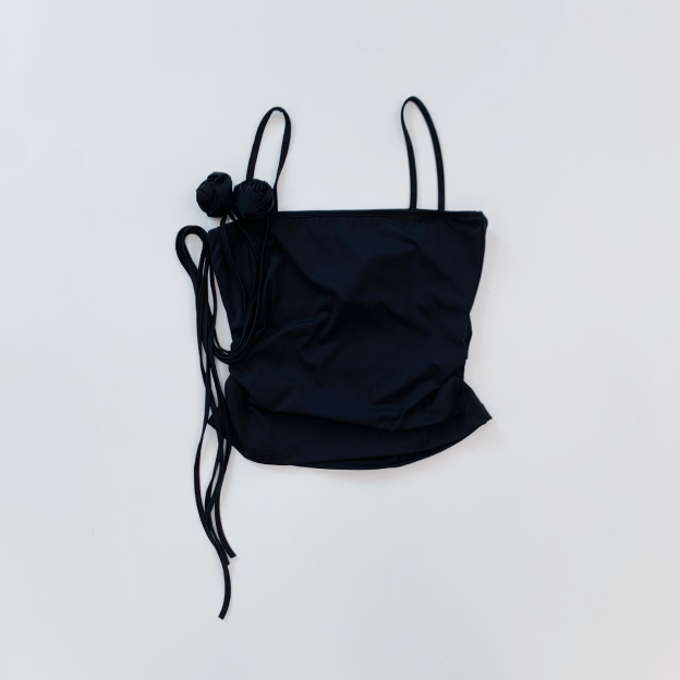 Gidle Minnie Rose Lace up Sheath Top