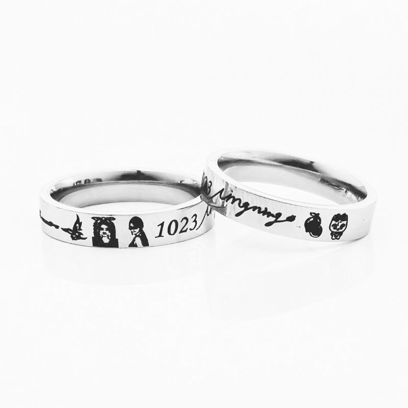 Aespa Ningning Fanmade Birthdate Signature Ring-