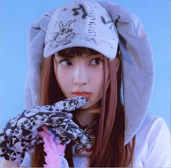 NewJeans Style Bunny Ear Brimmed Hat - NJZ