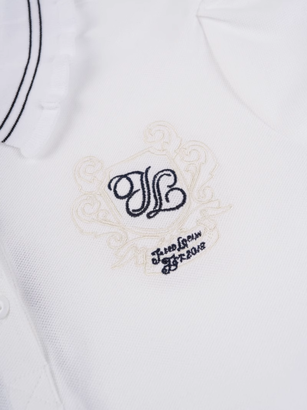 Blackpink Jennie White Polo Shirt Shorts Set