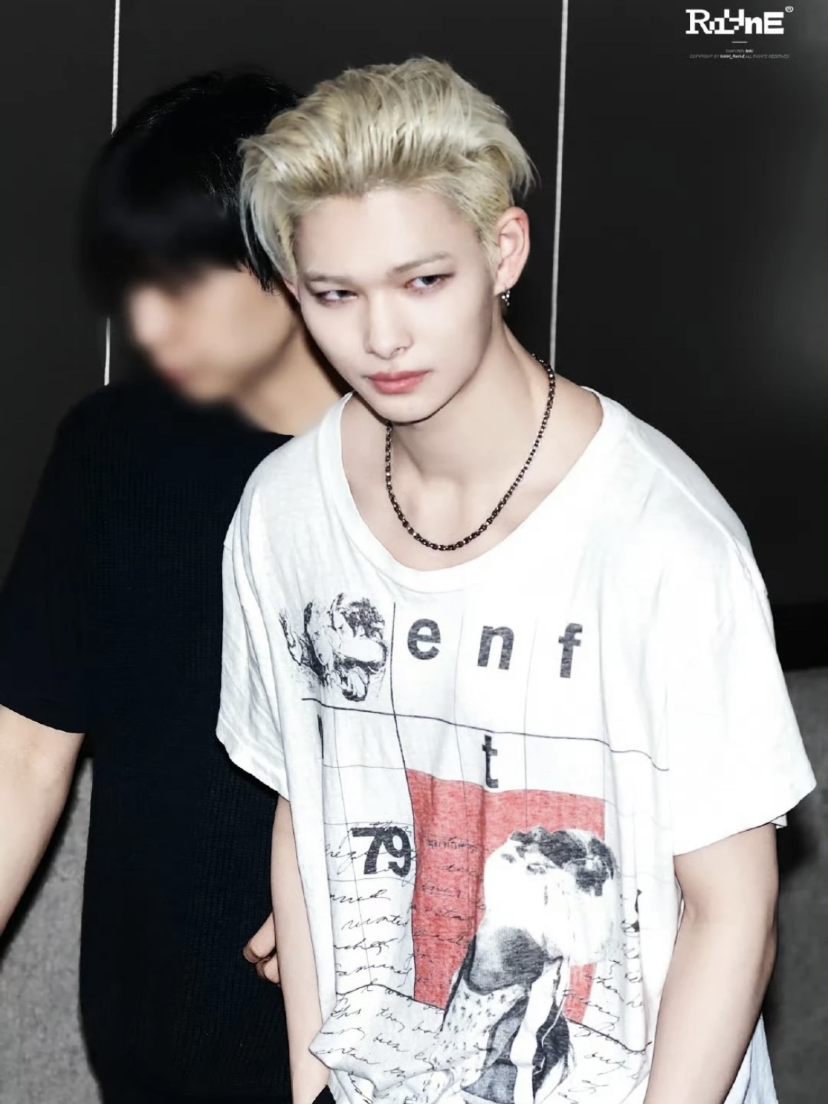 ENHYPEN Niki & Boynextdoor Jaehyun Inspired Punk Style Printed T-Shirt