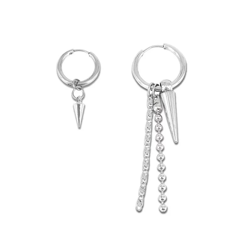 BTS SUGA Inspired Long Multi-Chain Triangle Earrings