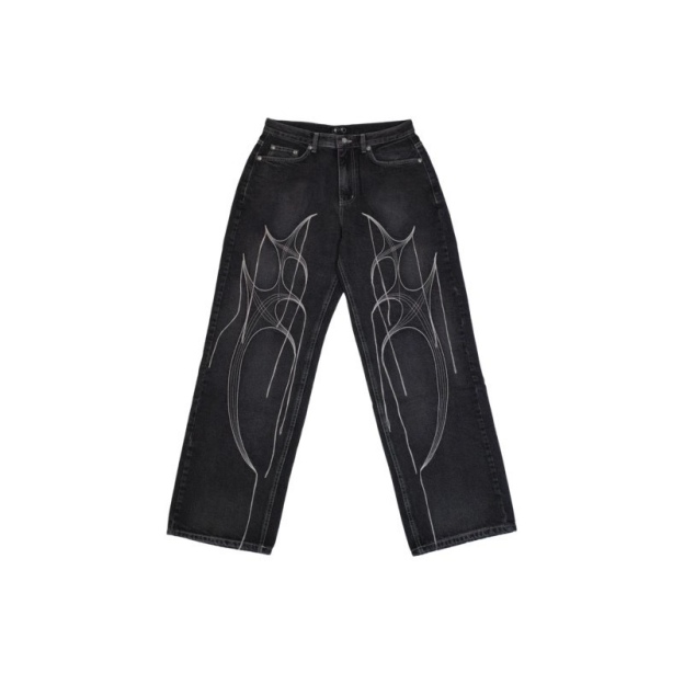 Enhypen NiKi inspired Distressed Washed Black Short Wide-Cut Denim Jacket & Jeans pants Set