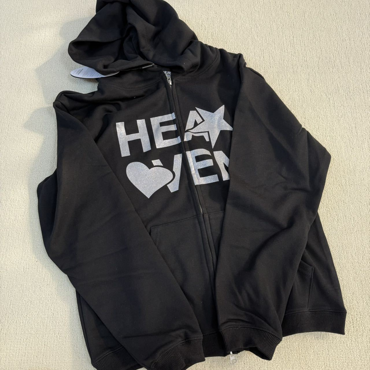 TWS Dohoon Inspired HEAVEN Star Heart Full Zip Hoodie
