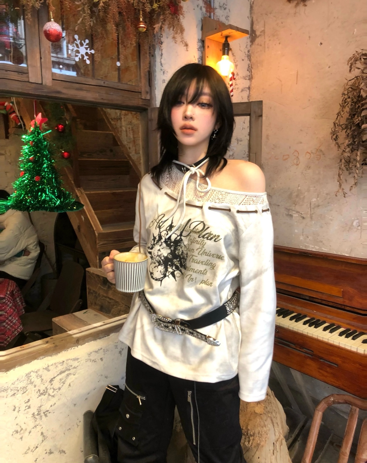 IVE Won Young Inspired Y2K Streetwear Long Sleeve T-Shirt