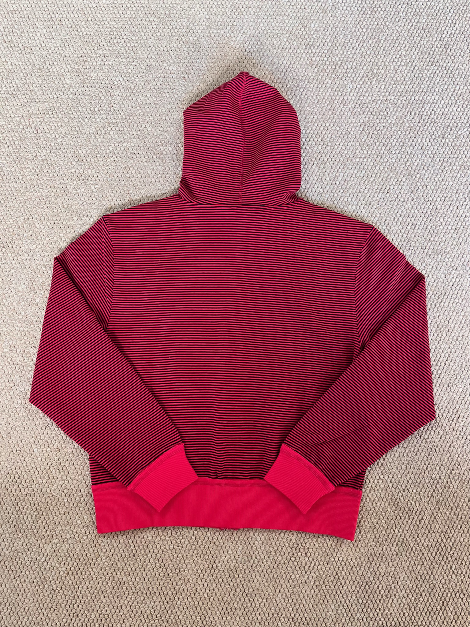 Cortis Martin Inspired Stripe Letter Print Zip Hoodie