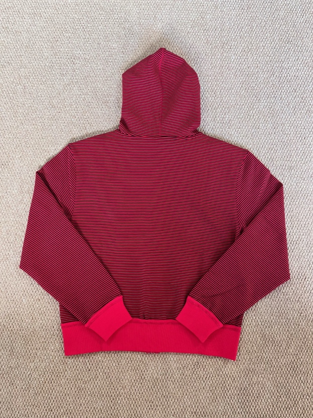 Cortis Martin Inspired Stripe Letter Print Zip Hoodie