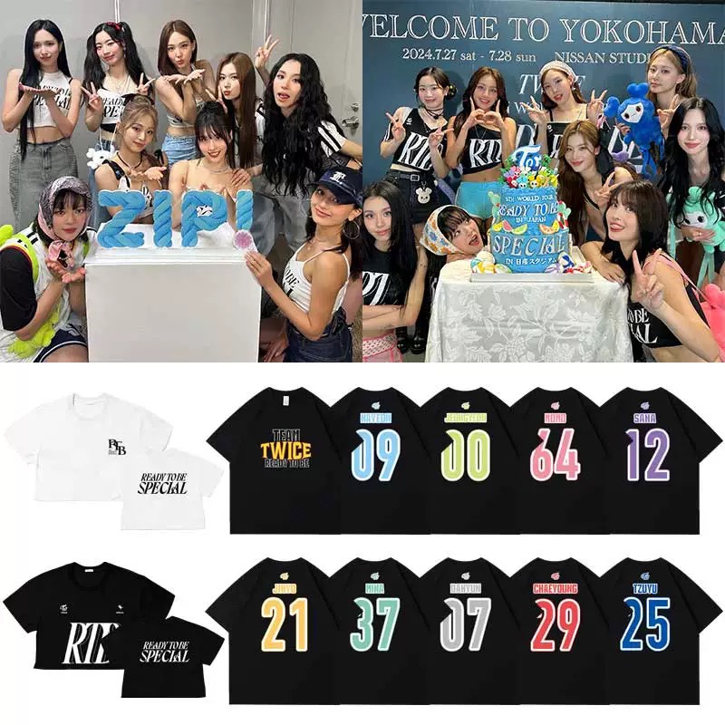 Twice Ready To Be special WORLD TOUR merch inspired tshirt