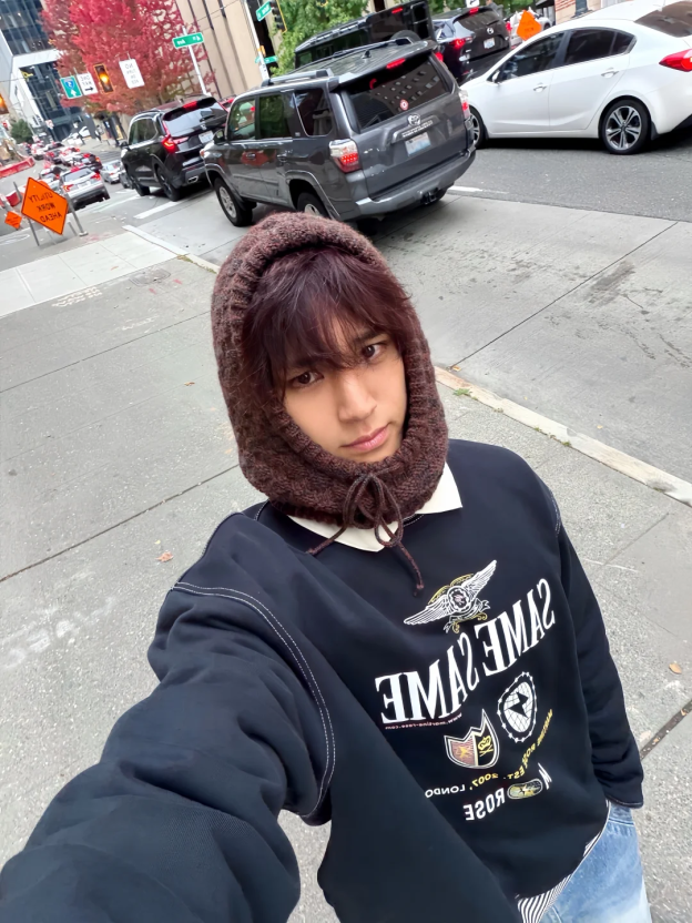 Seventeen Mingyu Inspired Polo Neck Crew Sweatshirt