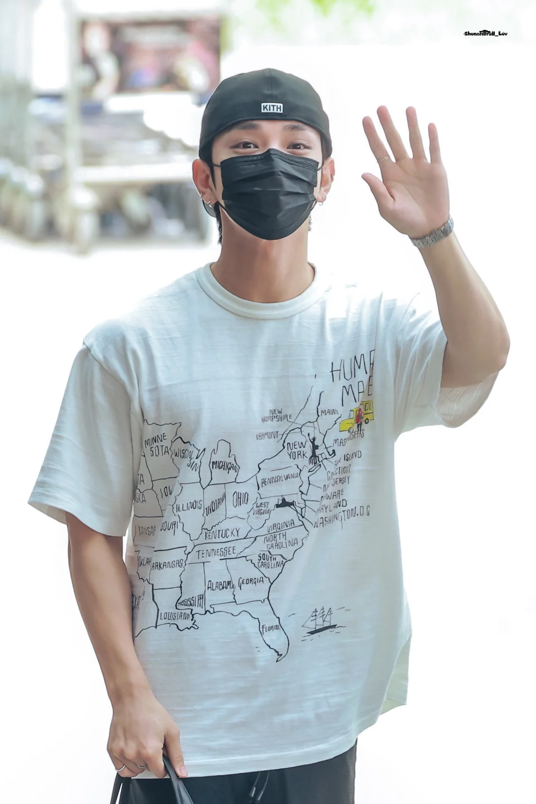 SEVENTEEN Joshua Inspired Map Print T-shirt