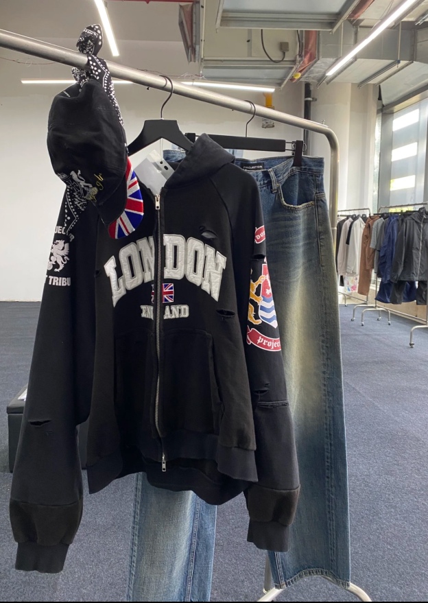 Seventeen Minghao Embroidered inspired Patchwork Hip pop Hoodie-The8