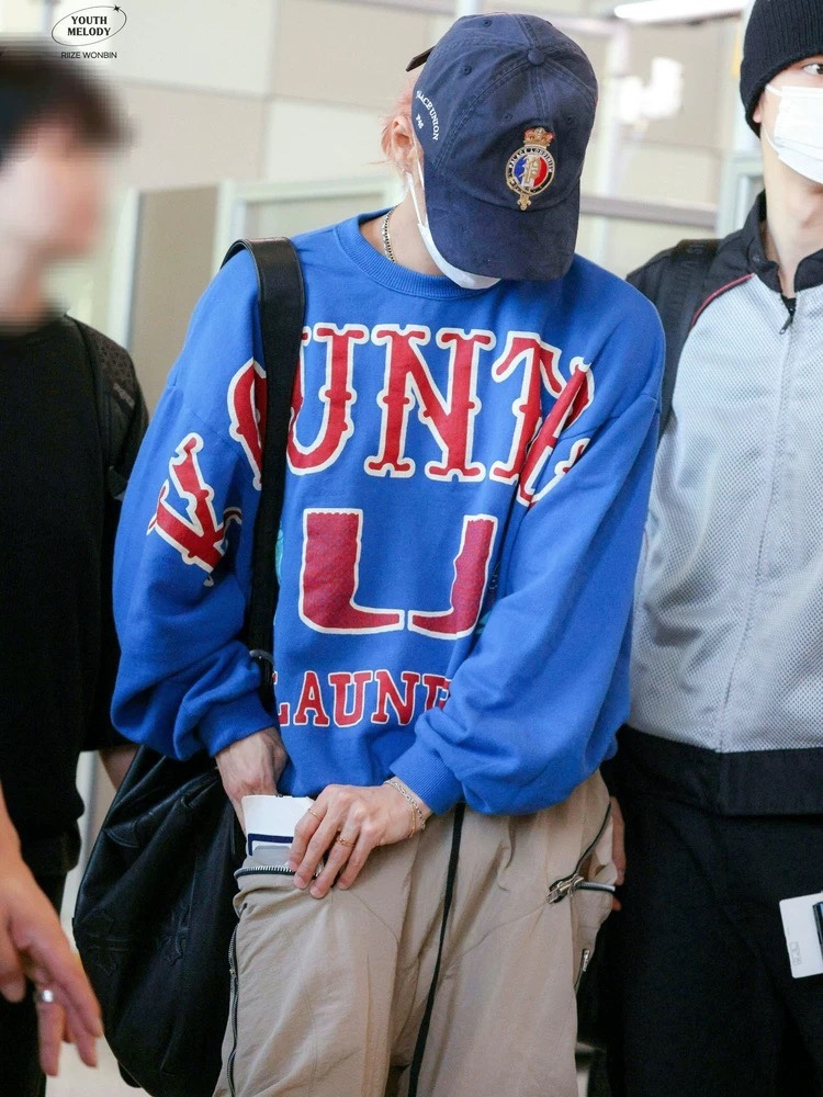 RIIZE Wonbin Inspired Klein Blue Crewneck Sweatshirt