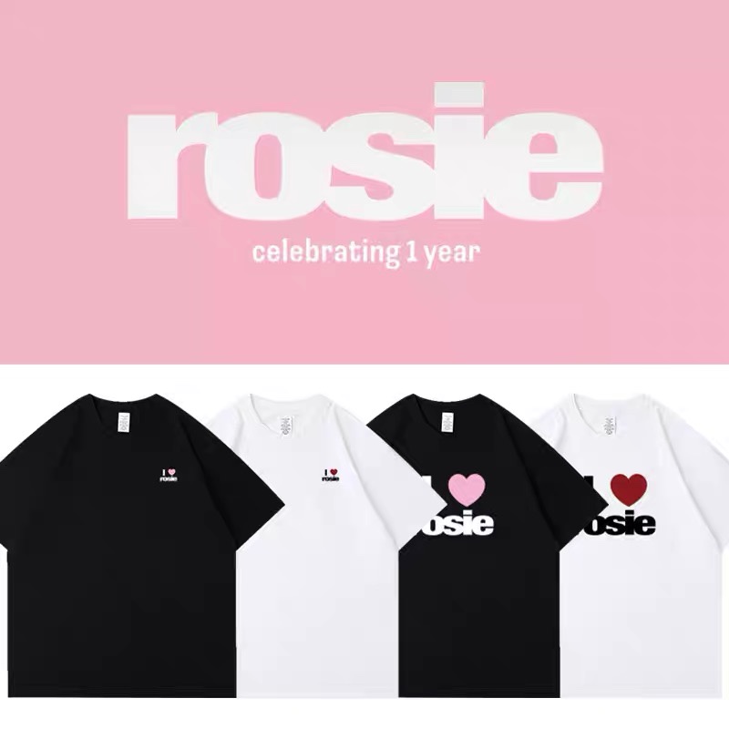Blackpink Rose Rosie Celebrating 1 year Merch Inspired T-Shirt