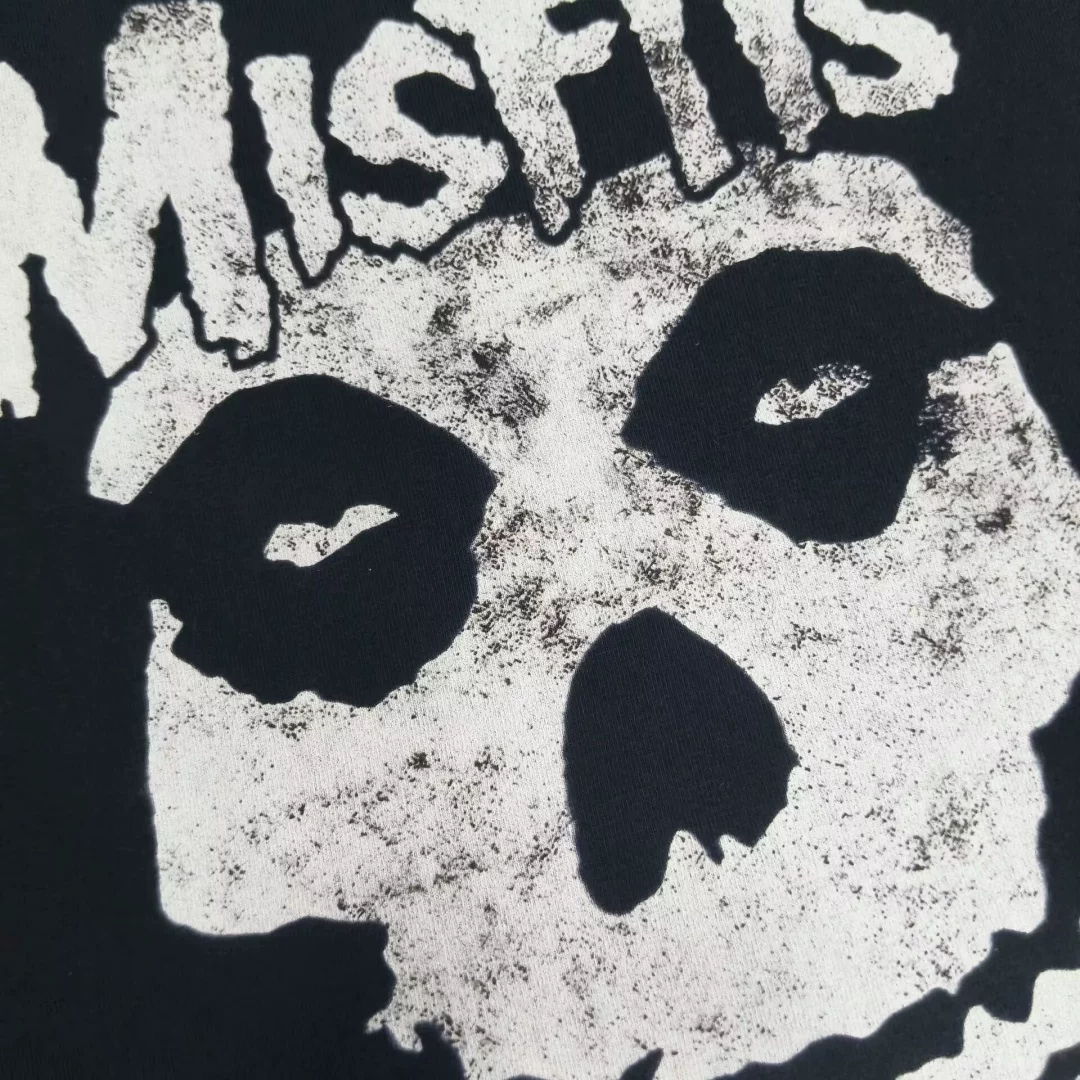 Cortis Martin Justin Biber Inspired Misfits Classic Fiend Skull Graphic T-Shirt