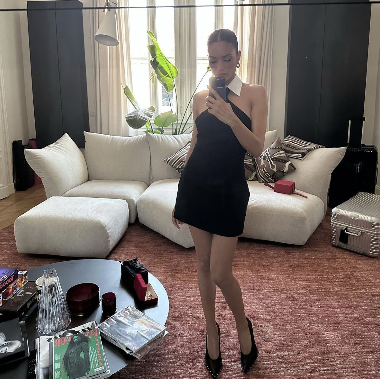 Collar Off-the-shoulder Bodycon Dress for STAY | Stray Kids Concert Outfit