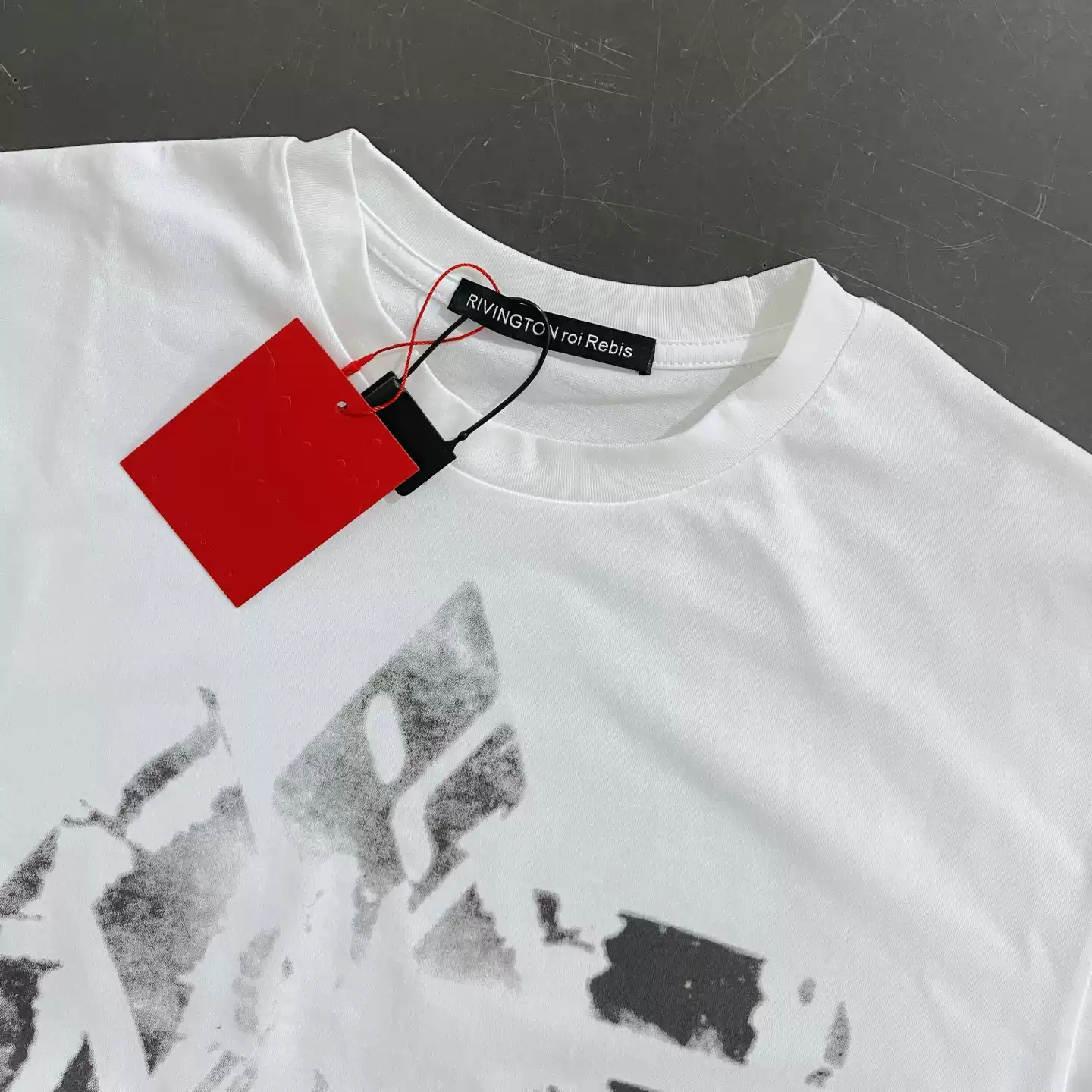 Cortis Juhoon Inspired Distressed Rivington Graphic Boxy Short Sleeve T-Shirt