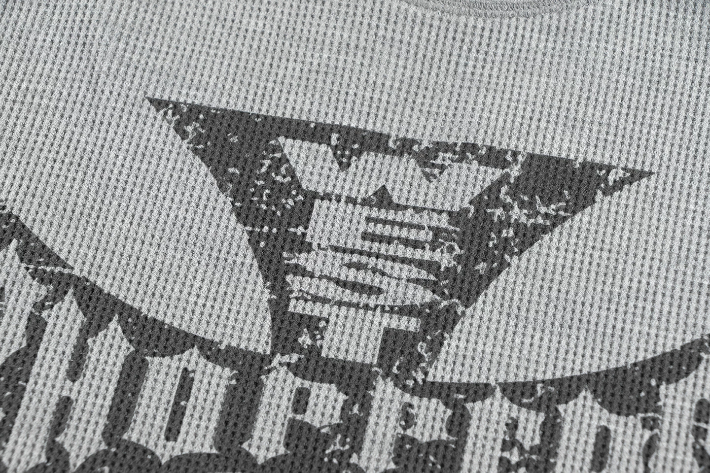 Boynextdoor Woonhak Inspired Vintage Cross Graphic Waffle Thermal Long Sleeve