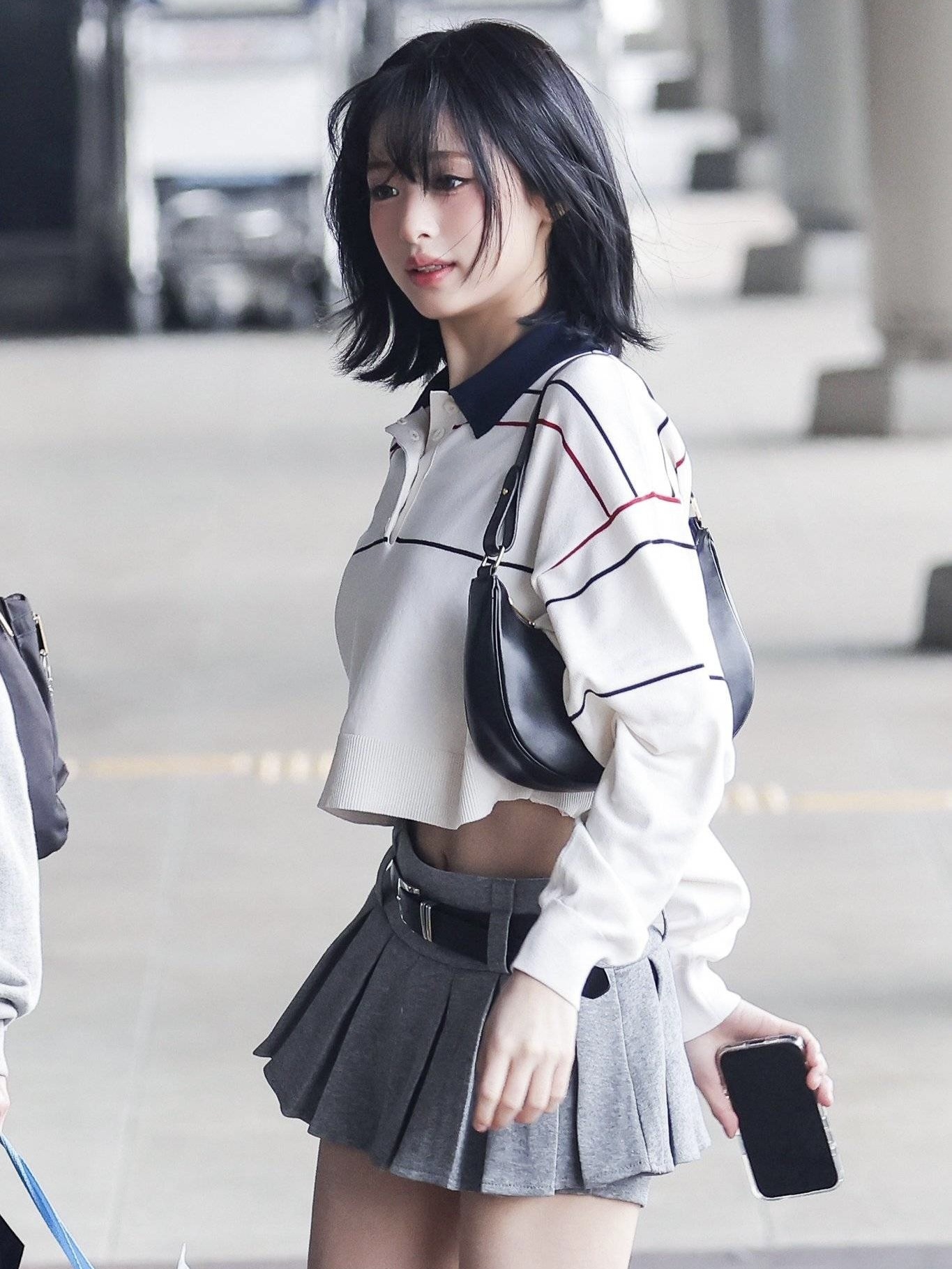 Babymonster Ahyeon Inspired Mine Pleated Skirt