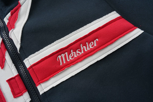 Lngshot Woojin Inspired Union Jack British Flag Striped Zip Up Track Jacket