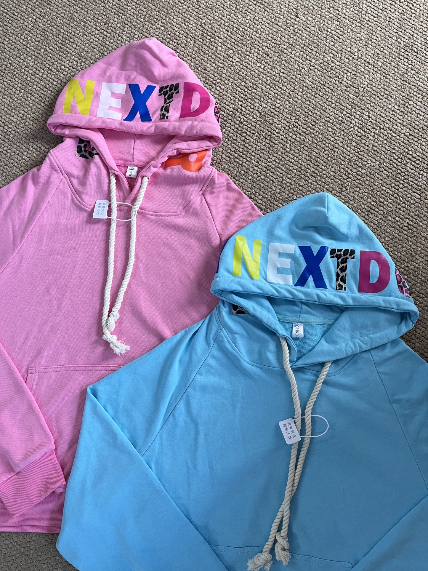 BND one and only stage inspired BLUE HOODIE PIINK HOODIE-Boynextdoor