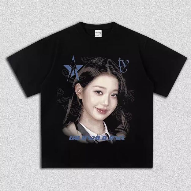 IVE Member Retro Portrait Graphic T-Shirt