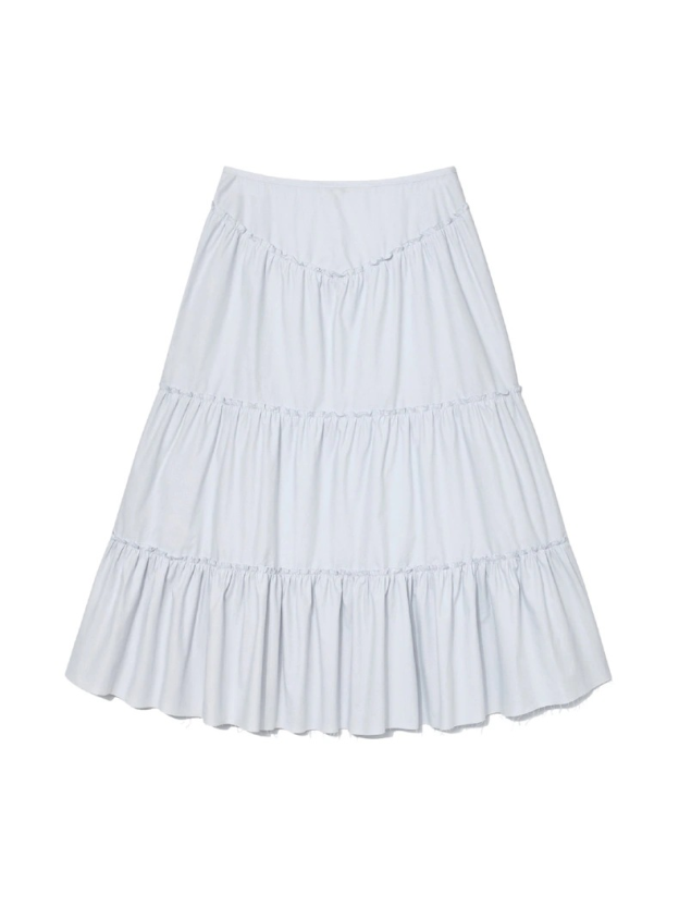 Low Waist Mid-Length Umbrella Skirt-Blackpink Jennie