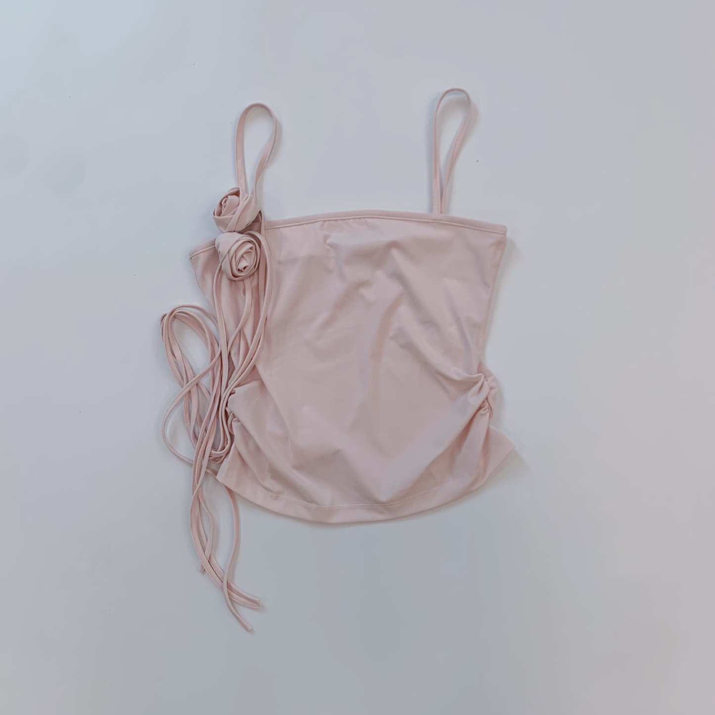 Gidle Minnie Rose Lace up Sheath Top