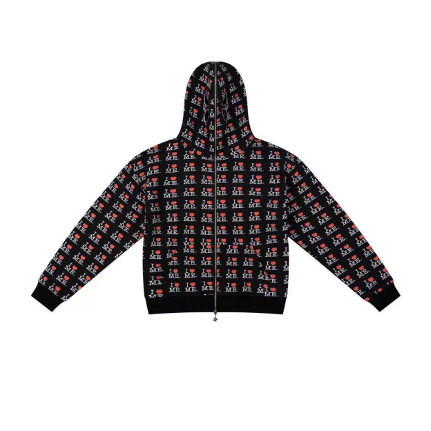 ILLIT NOT CUTE ANYMORE Inspired I HEART ME Print Tracksuit Set