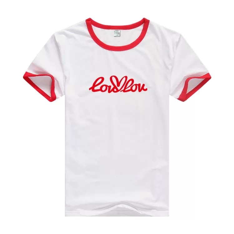 IVE Wonyoung Red-Trim inspired Cotton Shirt 