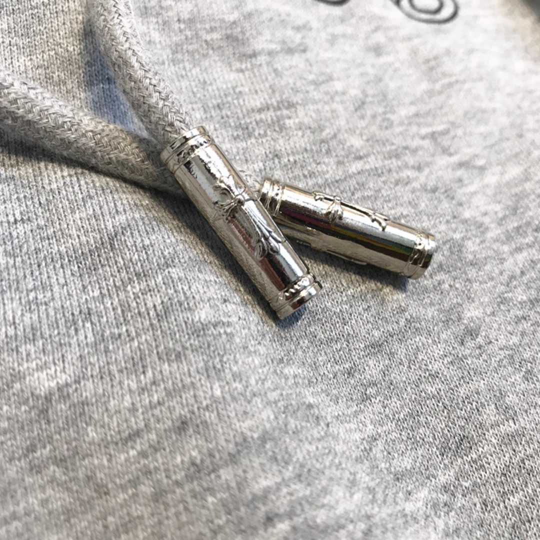 ENHYPEN Niki Inspired Grey Character Print Zip-Up Hoodie