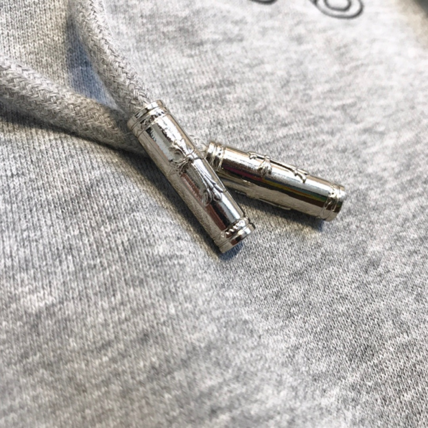 ENHYPEN Niki Inspired Grey Character Print Zip-Up Hoodie